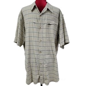 Columbia Titanium Omni-Dry plaid button-down fishing/hiking shirt size XL